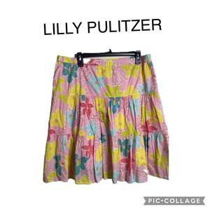 Lilly pulitzer, plank room, floral print, vintage,‎ size L